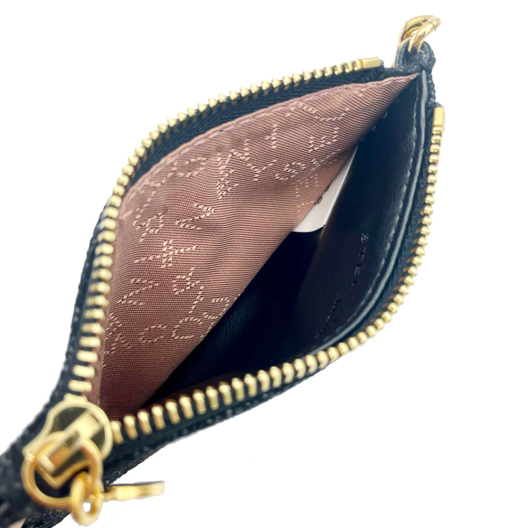 STELLA McCARTNEY ステラマッカートニー ファラベラ カードホルダー カードケース 小銭入れ付き ブラック ゴールド金具 422364W9355SP20