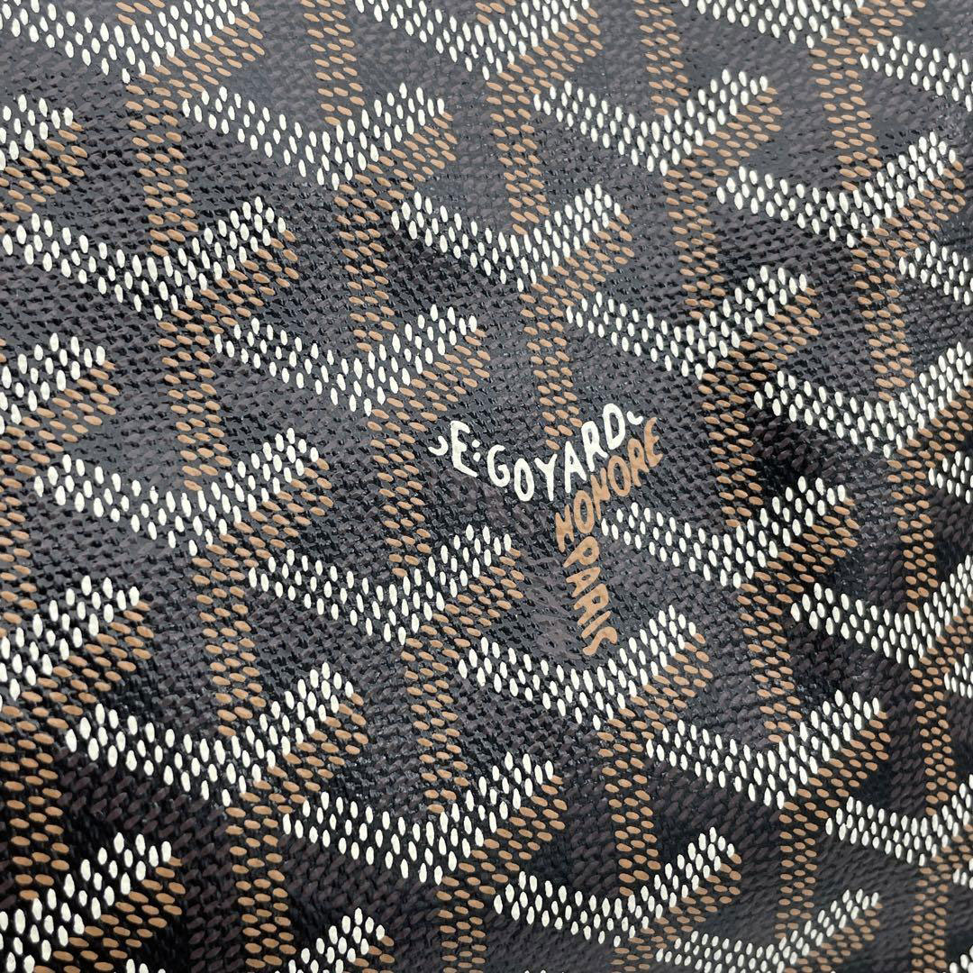 GOYARD ゴヤール サンルイPM トートバッグ PVC レザー ブラック