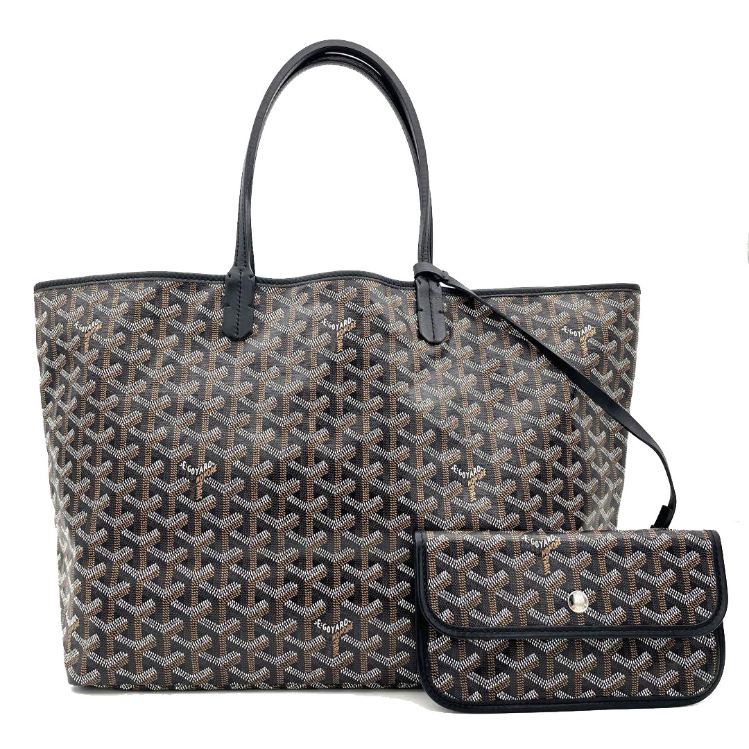 GOYARD ゴヤール サンルイPM トートバッグ PVC レザー ブラック