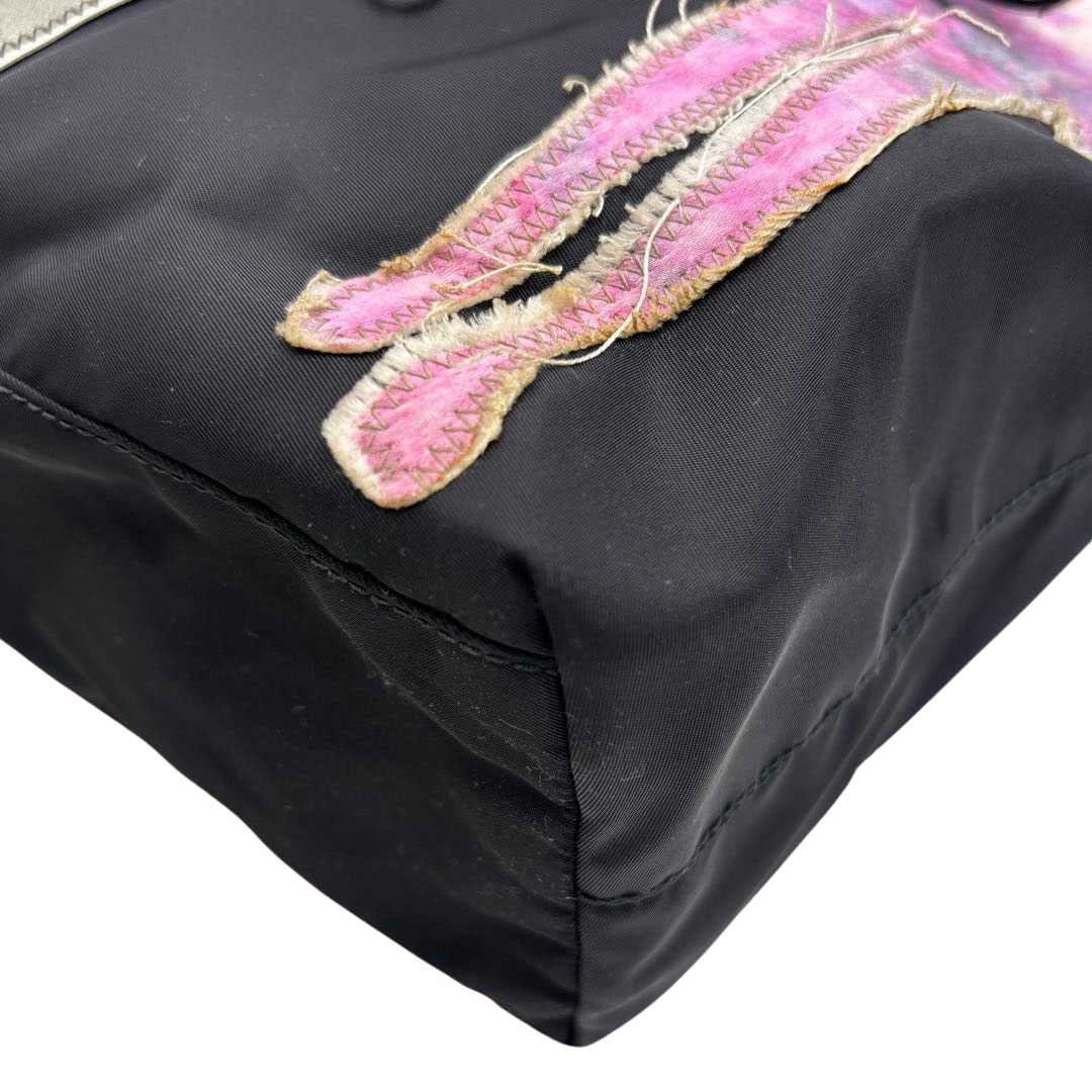 PRADA プラダ トートバッグ ロボットコレクション モデルモチーフ ナイロン ブラック B4501A