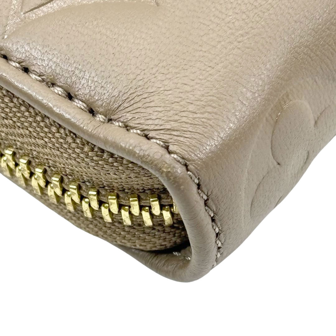 LOUIS VUITTON ルイヴィトン ジッピーウォレット ラウンドファスナー長財布 モノグラムエンボス トープ M81511/RFID(ICチップ)確認済