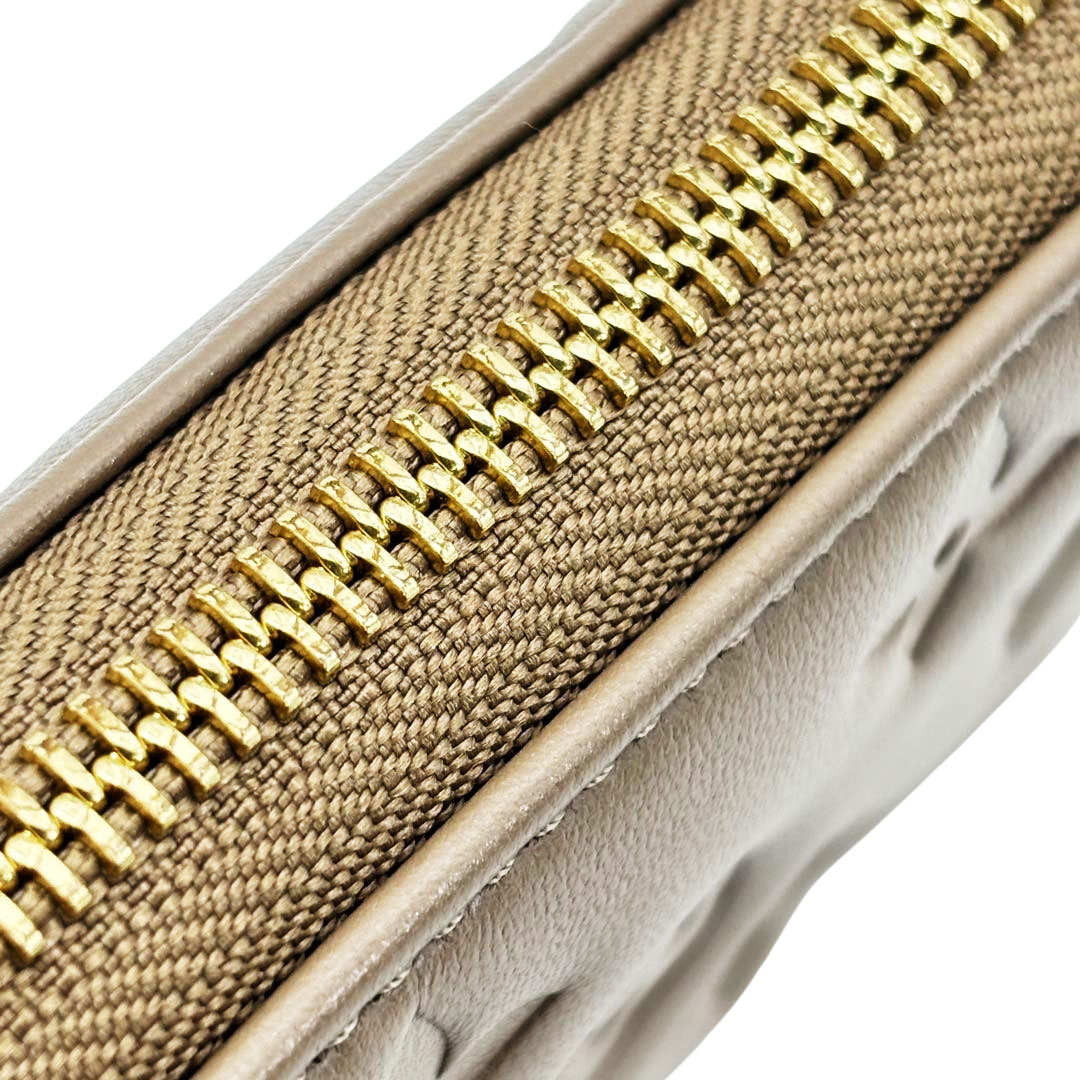 LOUIS VUITTON ルイヴィトン ジッピーウォレット ラウンドファスナー長財布 モノグラムエンボス トープ M81511/RFID(ICチップ)確認済