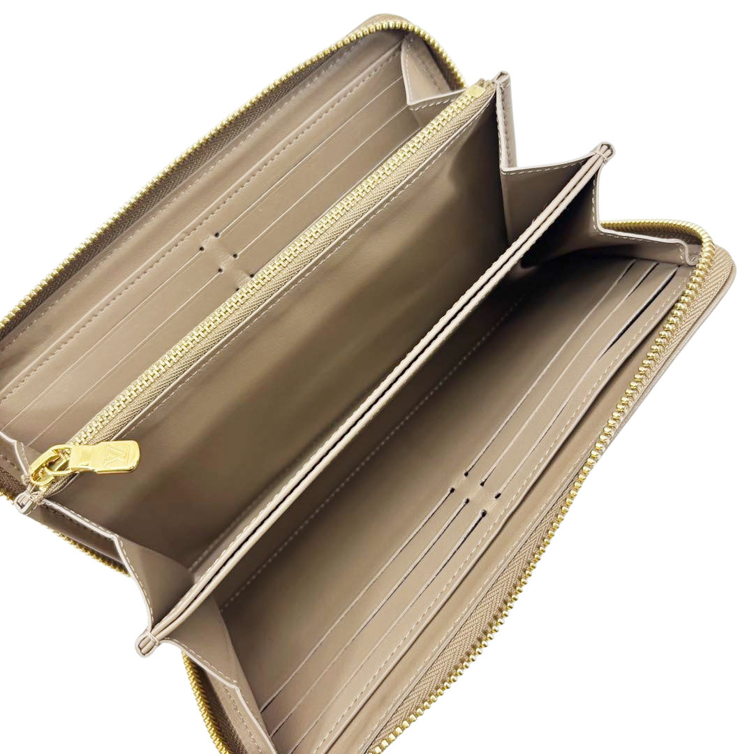 LOUIS VUITTON ルイヴィトン ジッピーウォレット ラウンドファスナー長財布 モノグラムエンボス トープ M81511/RFID(ICチップ)確認済