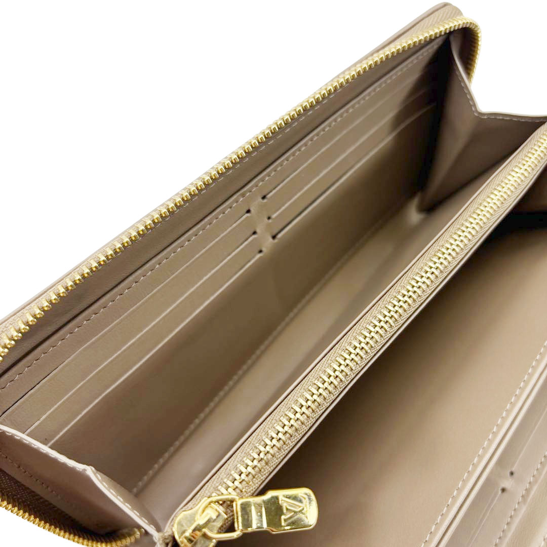 LOUIS VUITTON ルイヴィトン ジッピーウォレット ラウンドファスナー長財布 モノグラムエンボス トープ M81511/RFID(ICチップ)確認済