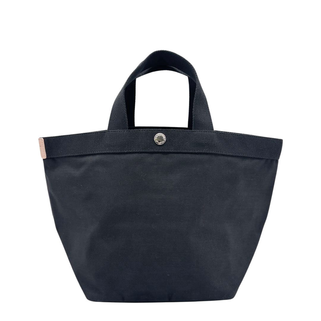 Herve Chapelier エルベシャプリエ 707CD 舟形トートバッグ M ナイロン ノワール/ノワール/ドラジェタグ