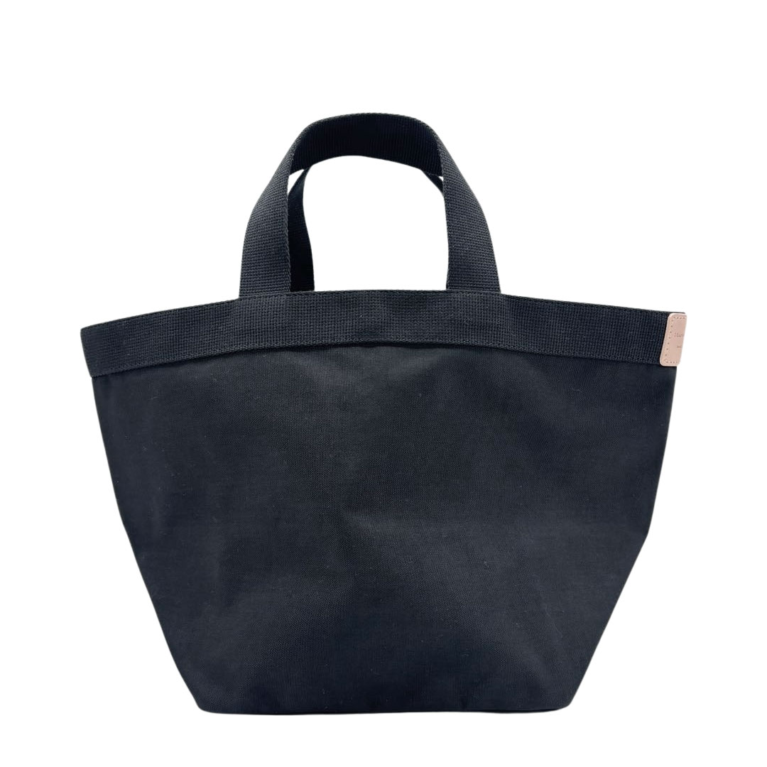 Herve Chapelier エルベシャプリエ 707CD 舟形トートバッグ M ナイロン ノワール/ノワール/ドラジェタグ