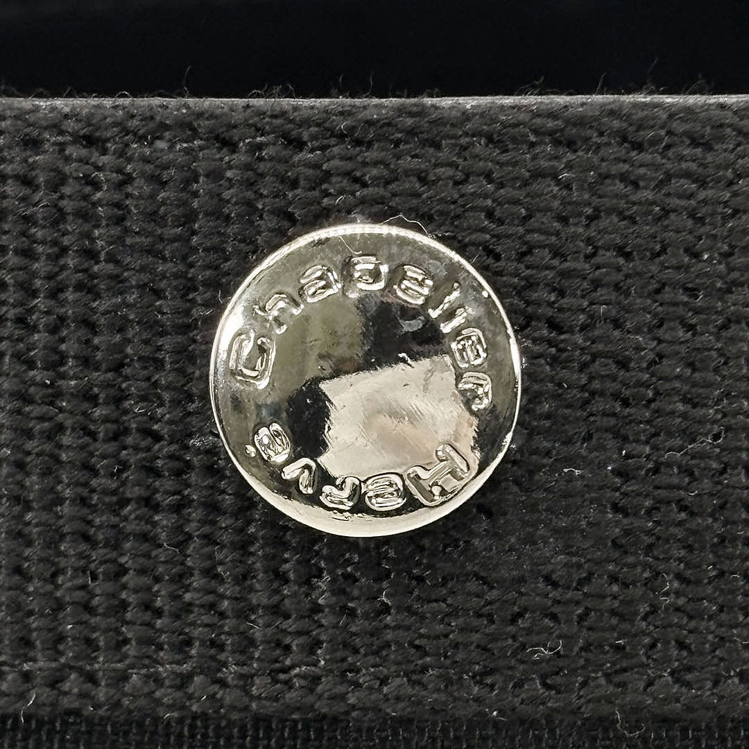 Herve Chapelier エルベシャプリエ 707CD 舟形トートバッグ M ナイロン ノワール/ノワール/ドラジェタグ