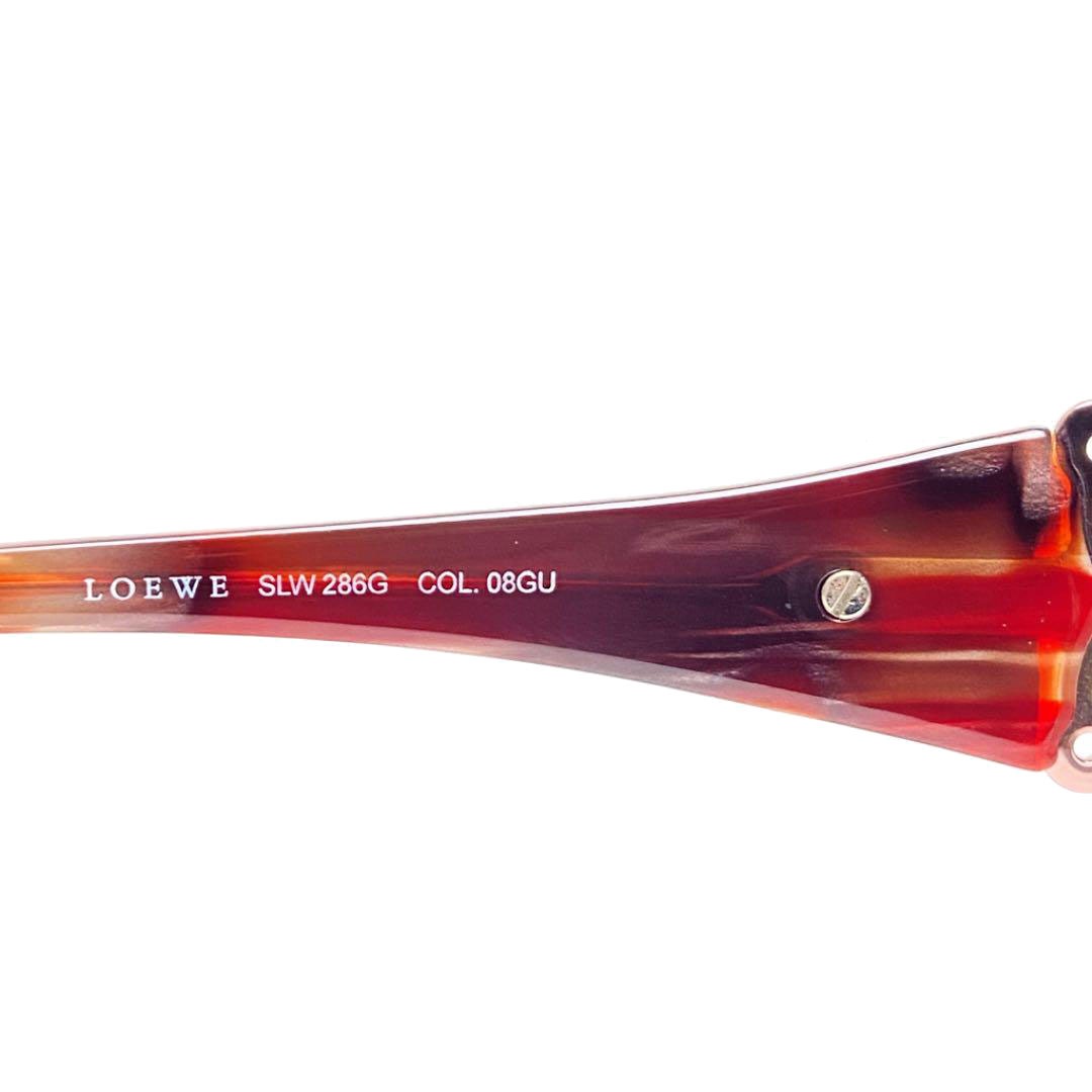 LOEWE ロエベ サングラス アナグラム ラインストーン メタルピンク レディース