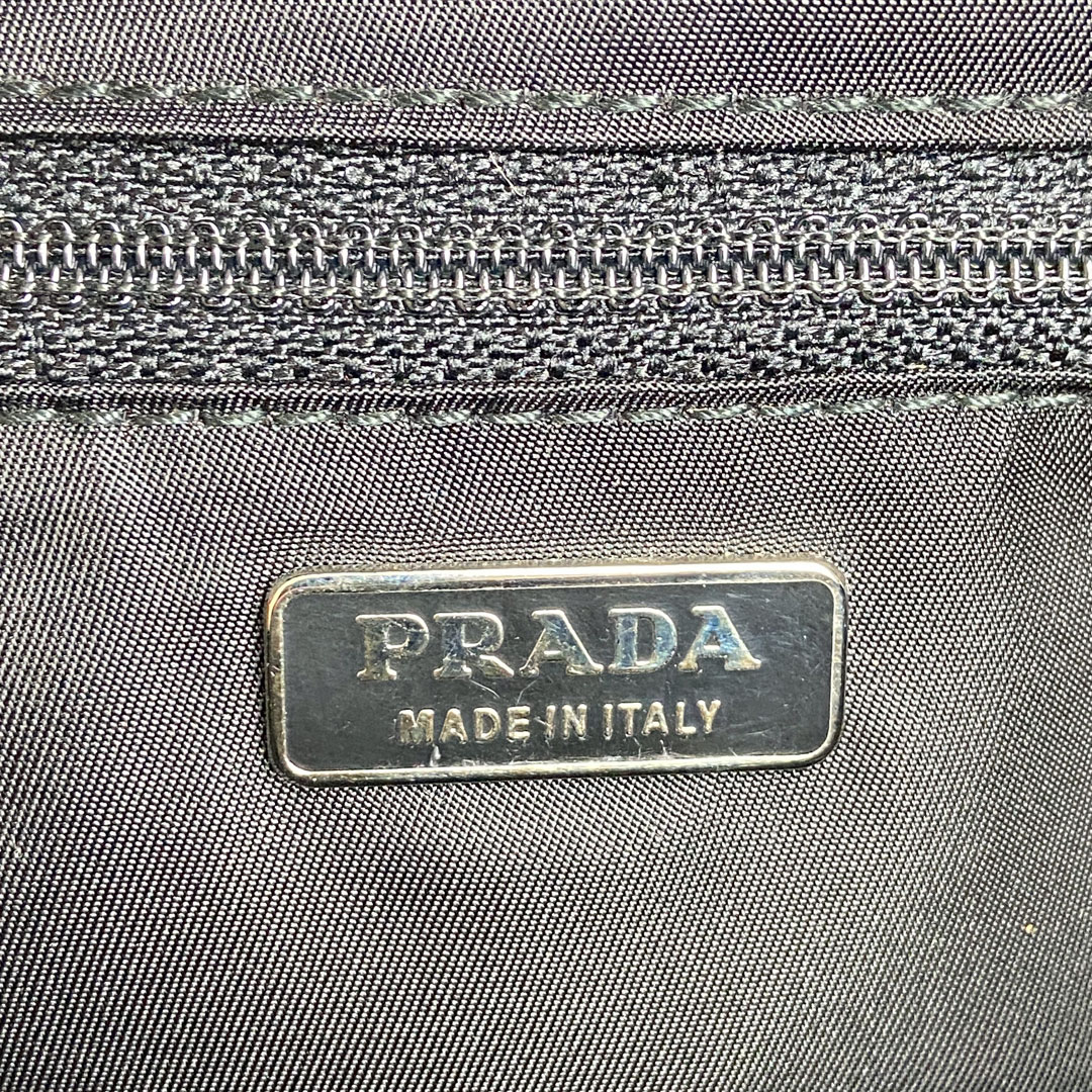 PRADA プラダ ミニハンドバッグ ナイロン ビジュー ブラック