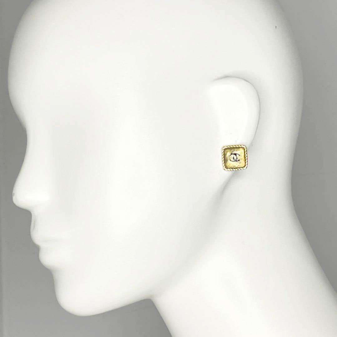 CHANEL シャネル ピアス ココマーク スクエア ゴールド 00C