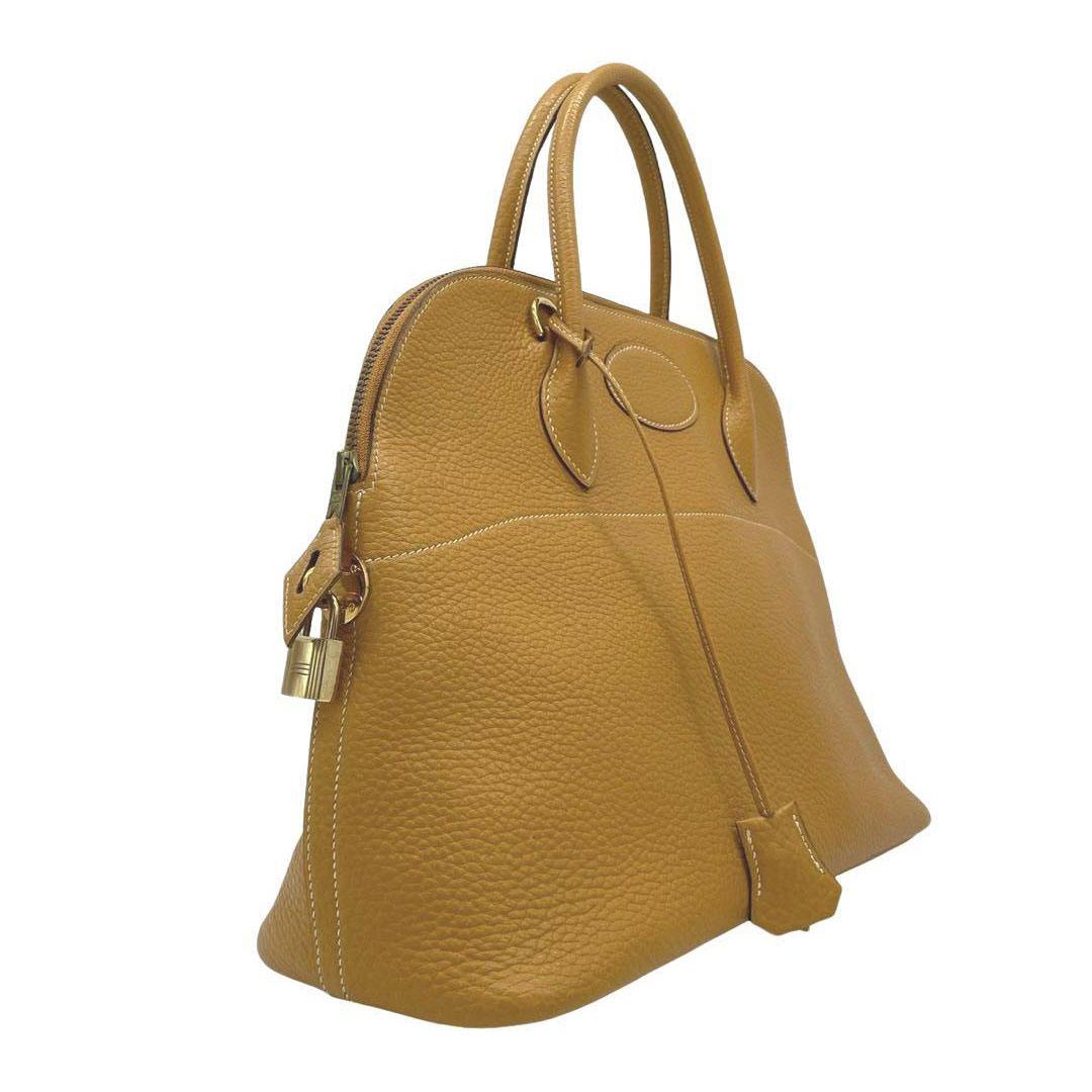 HERMES エルメス ボリード35 2WAYハンドバッグ フィヨルド ナチュラル ゴールド金具 ◯V刻印