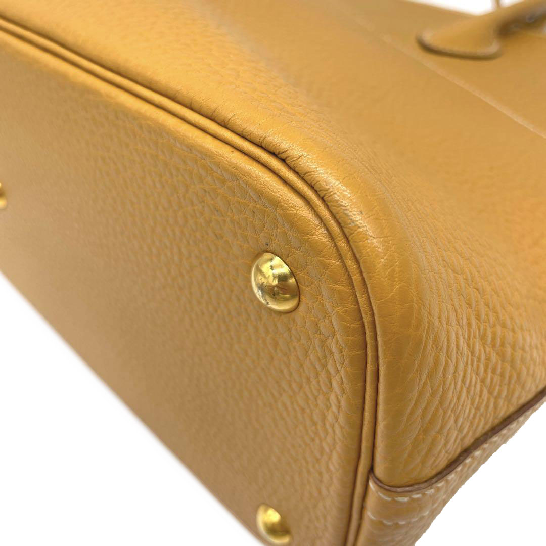 HERMES エルメス ボリード35 2WAYハンドバッグ フィヨルド ナチュラル ゴールド金具 ◯V刻印