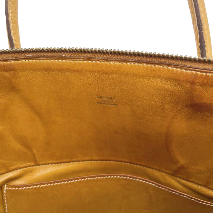 エルメス　ボリード35 フィヨルド　ブラウン HERMES エルメス ボリード35 2WAYハンドバッグ フィヨルド