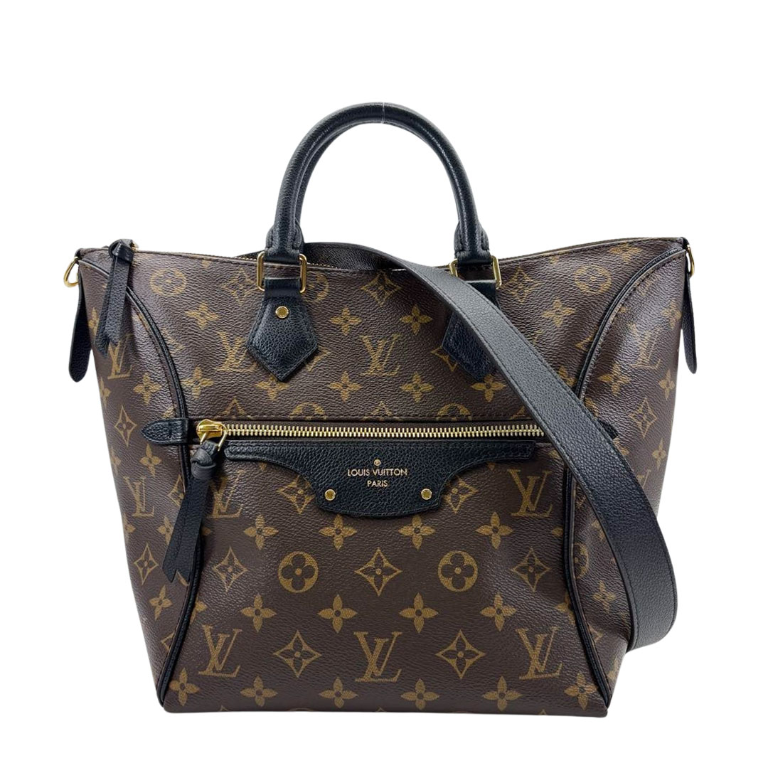 LOUIS VUITTON ルイヴィトン 2WAYハンドバッグ トゥルネルPM モノグラム レザー ブラウン/ブラック M44057