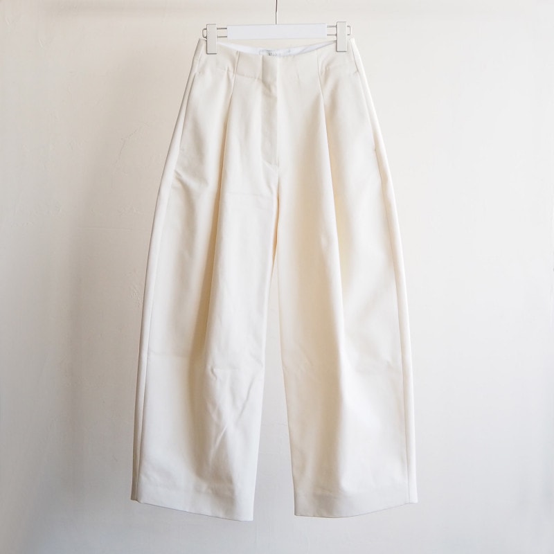 STUDIO NICHOLSON スタジオニコルソン WOMENS ウィメンズ DORDONI PEACHED COTTON TWILL VOLUME PLEAT PANT ピーチドコットンワイドパン