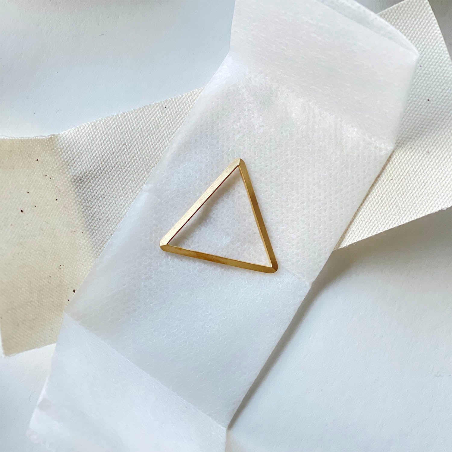 _Fot フォート line ring triangle gold (brass+18KGP) ラインリング トライアングル ゴールド