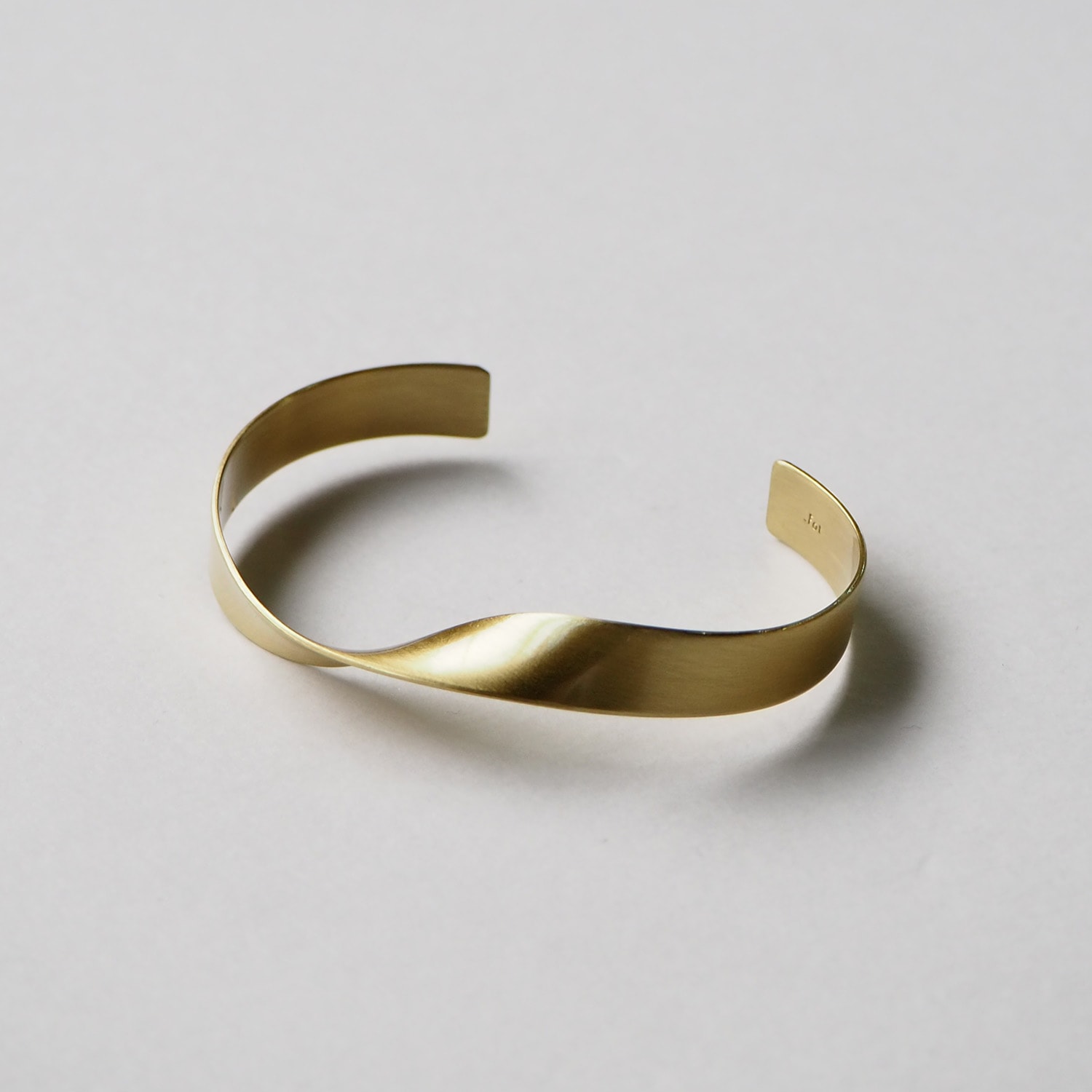 _Fot フォート plate bangle 8mm twist プレートバングル 8mm ツイスト brass