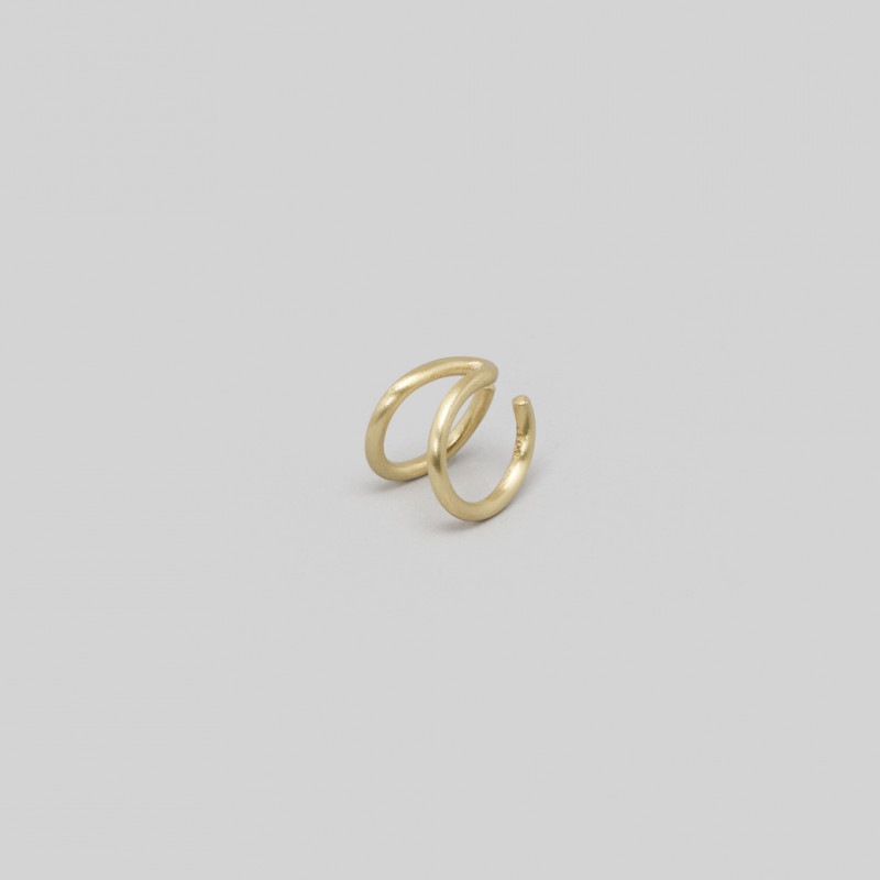 _Fot フォート round wire earring_double (ear cuff) ラウンドワイヤーイヤーカフ brass|_Fot|BRANDS