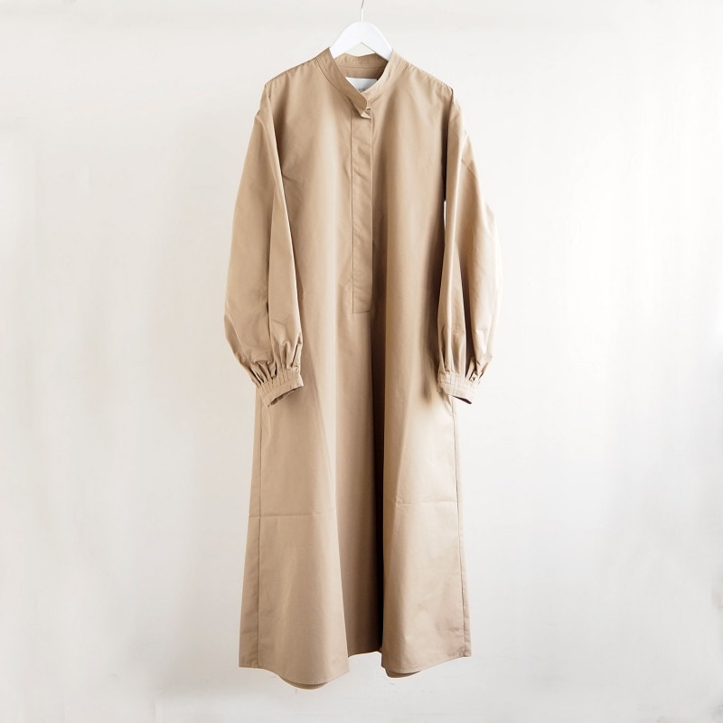 STUDIO NICHOLSON スタジオニコルソン WOMENS ウィメンズ MIRO GATHERED BACK VOLUME SHIRT DRESS シャツワンピース SAFARI サファリ|S