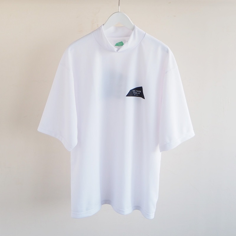SALVAGE PUBLIC Kolepa  サルベージパブリック コレパ Mockneck Short sleeve モックネックショートスリーブ カノコ DH Kolepa ホワイト|SALVAG