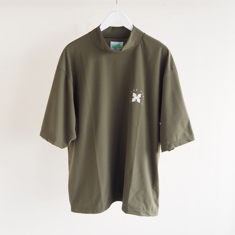SALVAGE PUBLIC Kolepa  サルベージパブリック コレパ Mockneck Short sleeve モックネックショートスリーブTシャツ SURF Laua’e オリーブ|SALV
