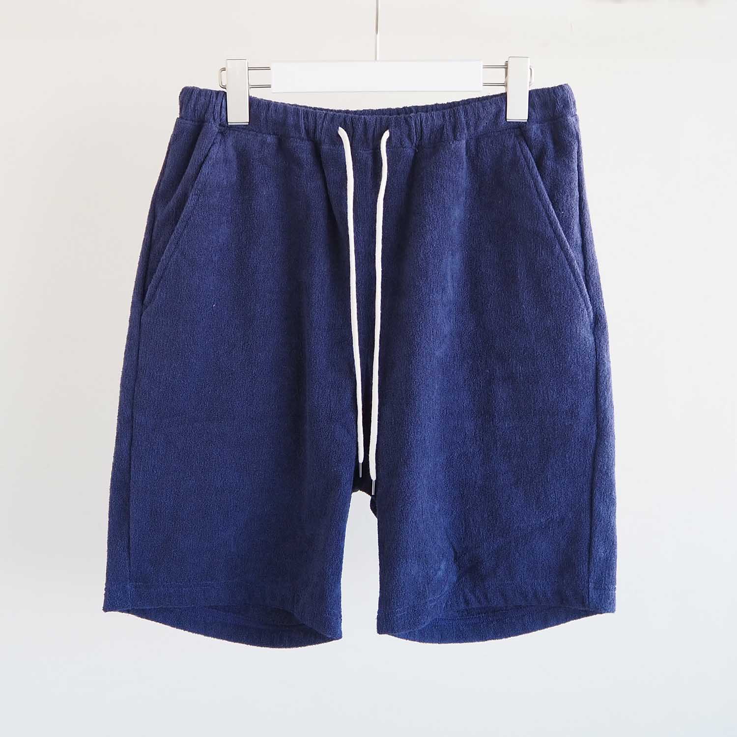 THING FABRICS シングファブリックス TF Bermuda Pant TFバミューダパンツ ショートパイル ネイビー