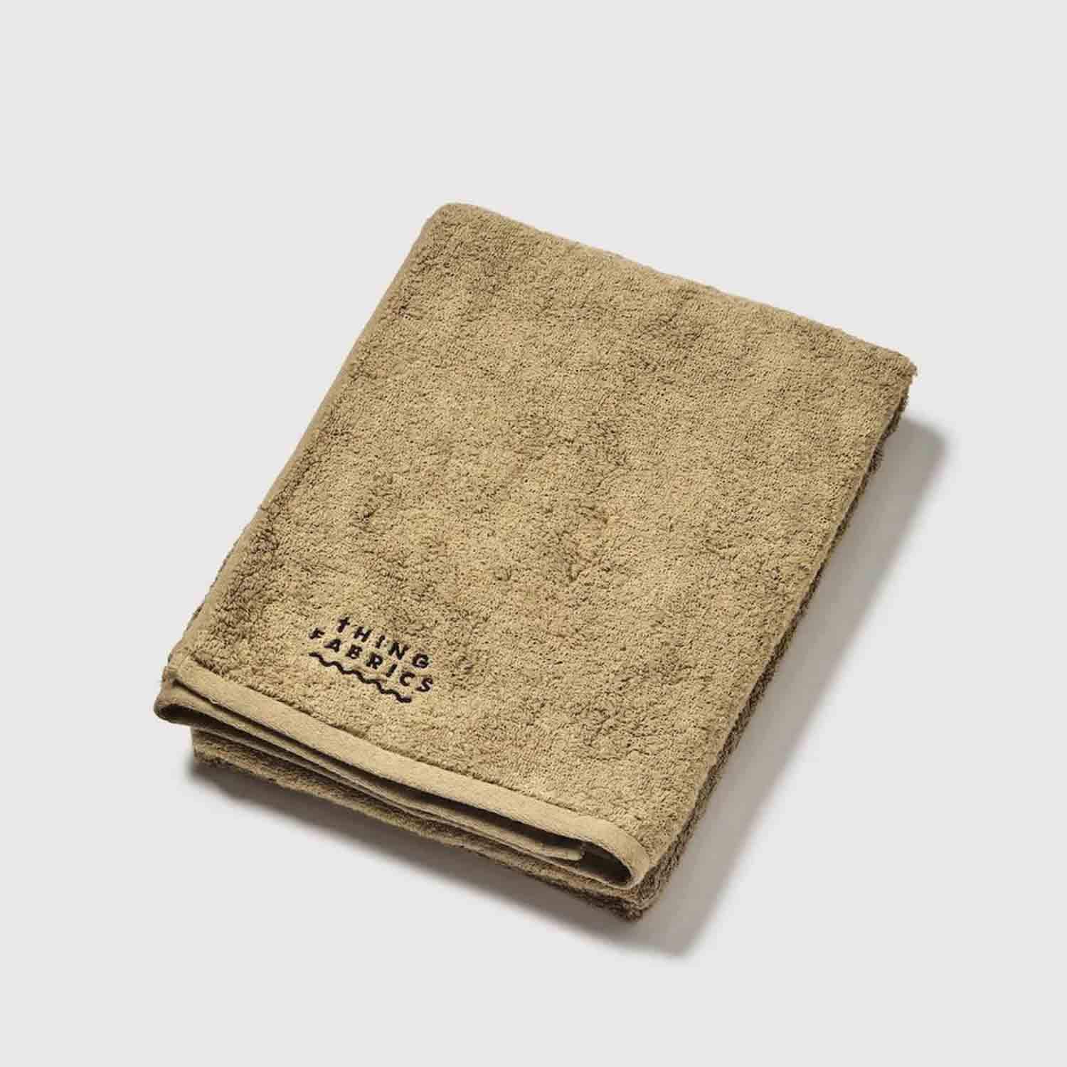 THING FABRICS シングファブリックス TIP TOP 365 TOWEL BATH TOWEL バスタオル カーキベージュ