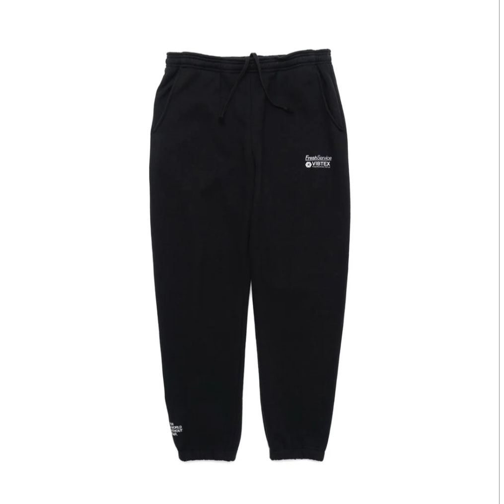 VIBTEX for FreshService ビブテックスフォーフレッシュサービス SWEAT PANTS スウェットパンツ ブラック