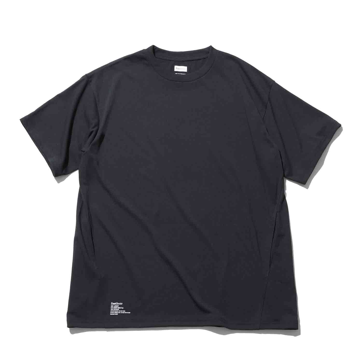 FreshService フレッシュサービス DRY JERSEY S/S CREW NECK Tee ドライジャージＴシャツ ブラック