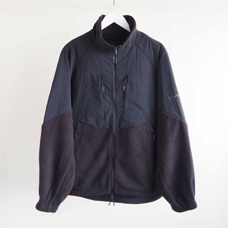 LANTERN ランタン NYLON RIP STOP × FLEECE BLOUSON ナイロンリップストップフリースブルゾン ブラック