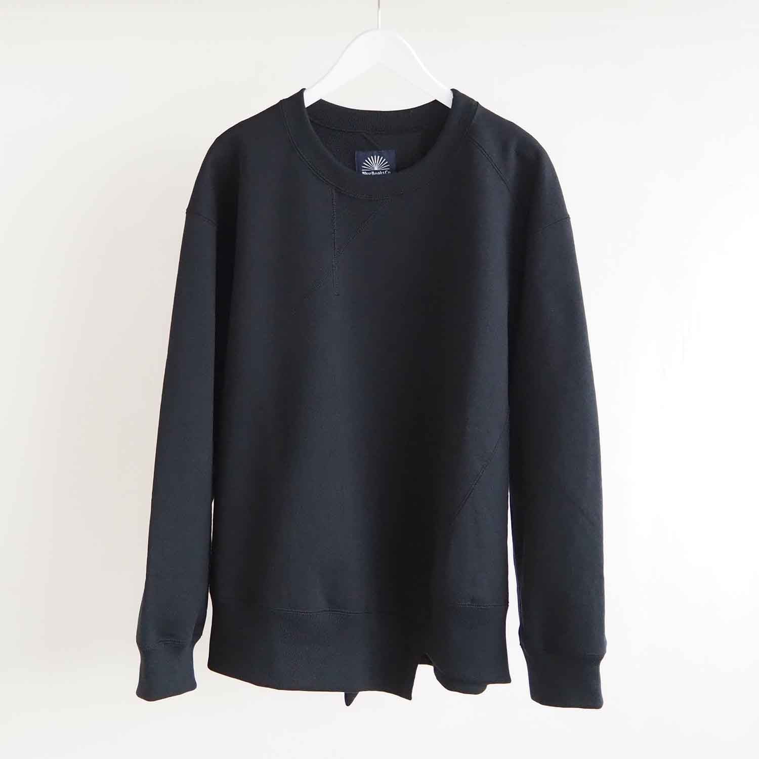 Blue Books Co. ブルーブックスコー Twisty Sweatshirts Crew ツイスティースウェットシャツ Black ブラック