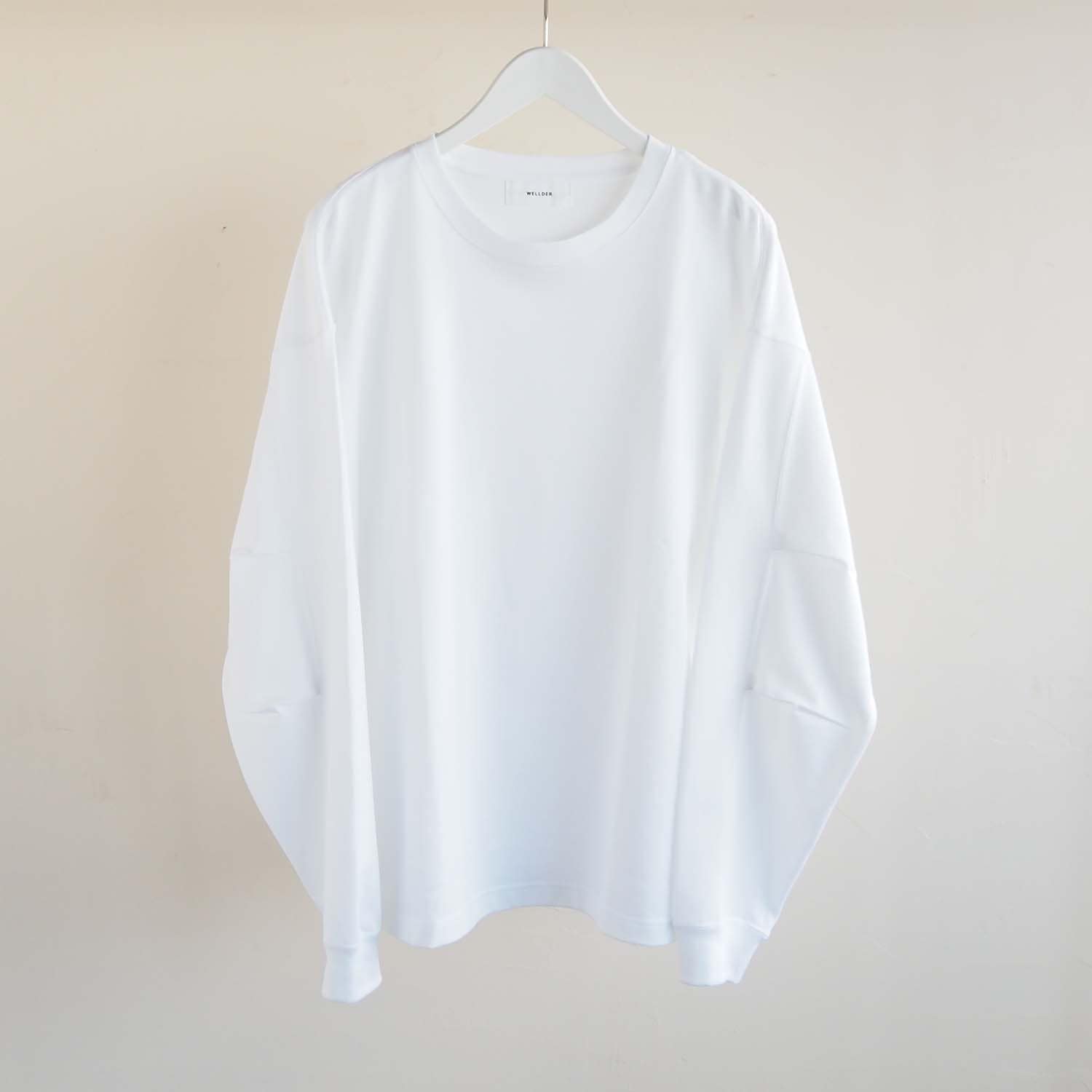 WELLDER ウェルダー Supima Long Sleeve スーピマロングスリーブ ホワイト