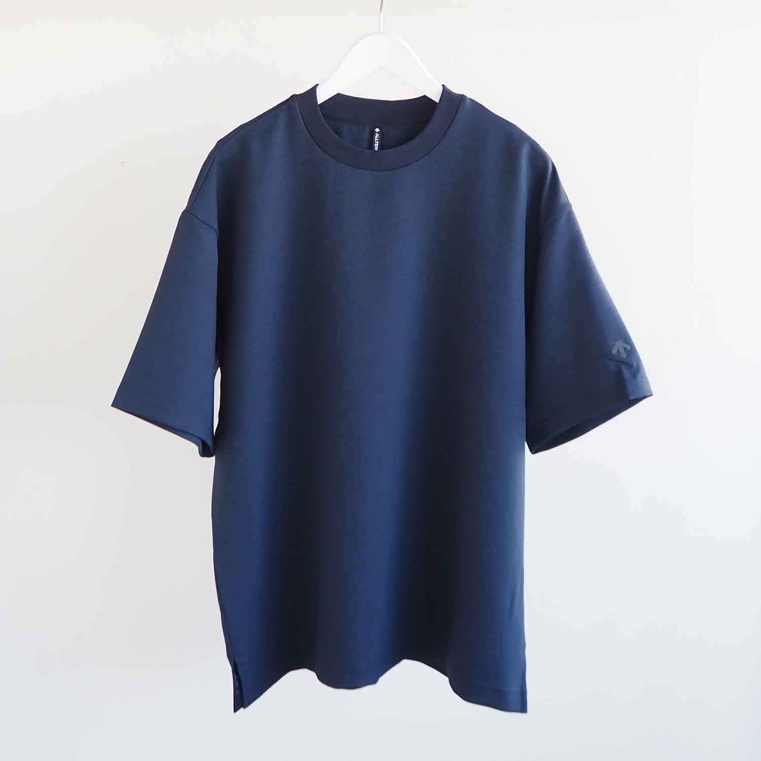 DESCENTE ALLTERRAIN I/O  デサントオルテラインアイオー STRETCH TWILL H/S T-SHIRT ストレッチツイルハーフスリーブTシャツ グラファイトネイビー
