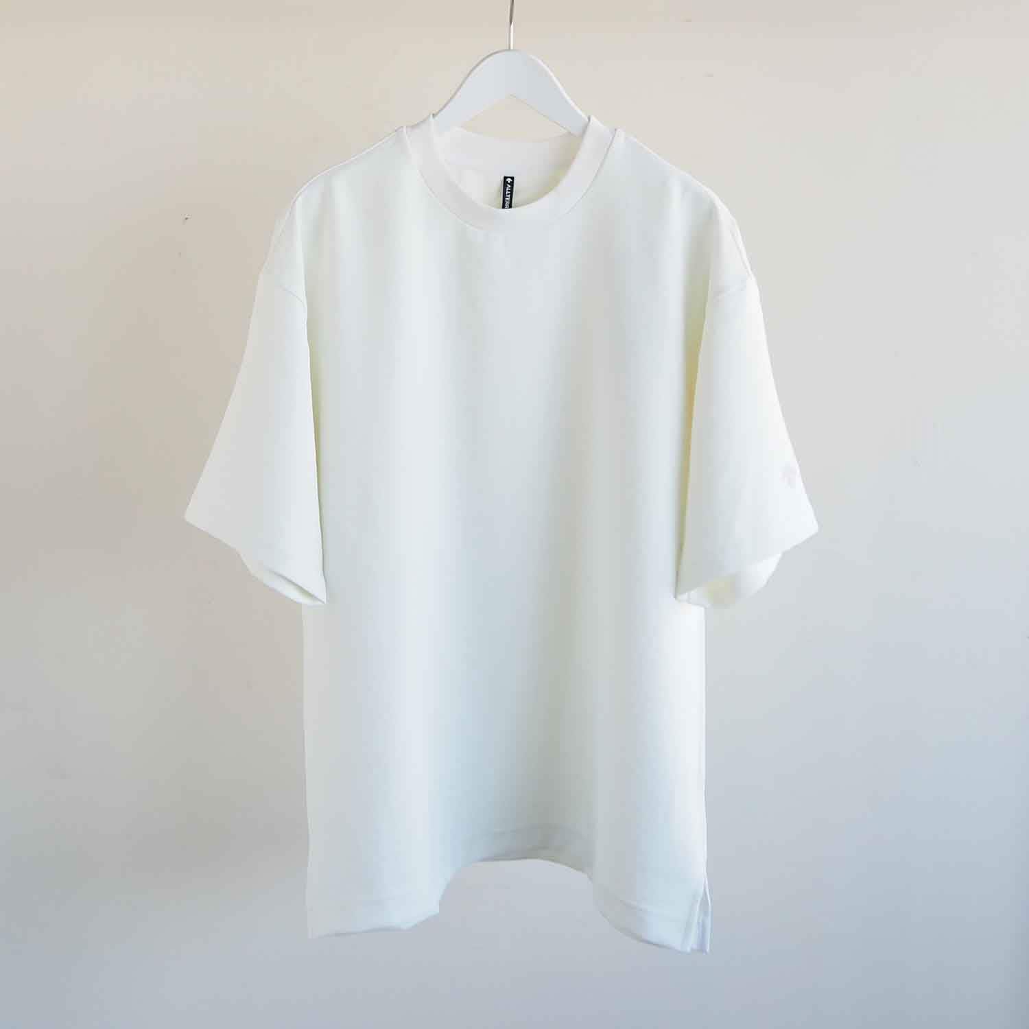 DESCENTE ALLTERRAIN I/O  デサントオルテラインアイオー STRETCH TWILL H/S T-SHIRT ストレッチツイルハーフスリーブTシャツ ホワイト