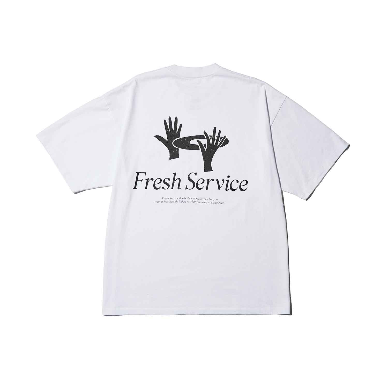 FreshService フレッシュサービス CORPORATE PRINTED S/S TEE “BRIEFING” WHITE