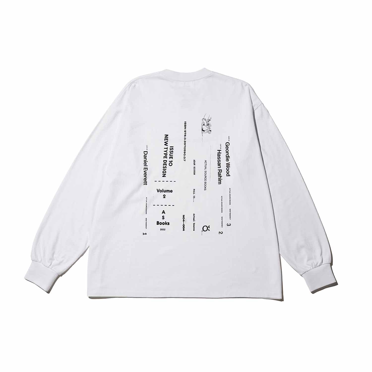 トップス actual source CORPORATE PRINTED L/S TEE トップス actual source CORPORATE PRINTED L/S TEE actual
