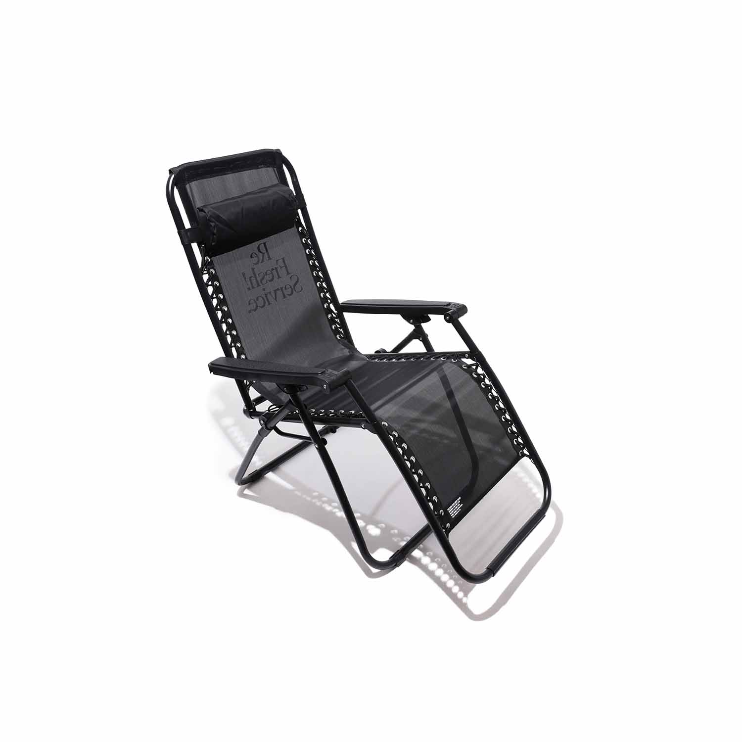 FreshService フレッシュサービス ReFresh!Service FOLDING RECLINER CHAIR フォールディングリクライニングチェア BLACK ブラック
