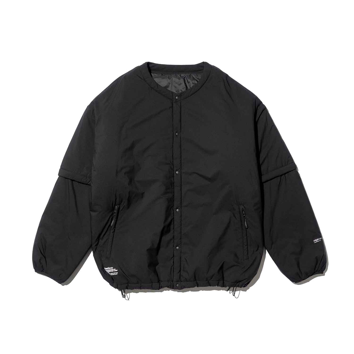 FreshService フレッシュサービス PERTEX QUANTUM AIR MINI RIPSTOP SNAP JACKET パーテックスクアンタムエアミニリップストップスナップジャケット ブラック