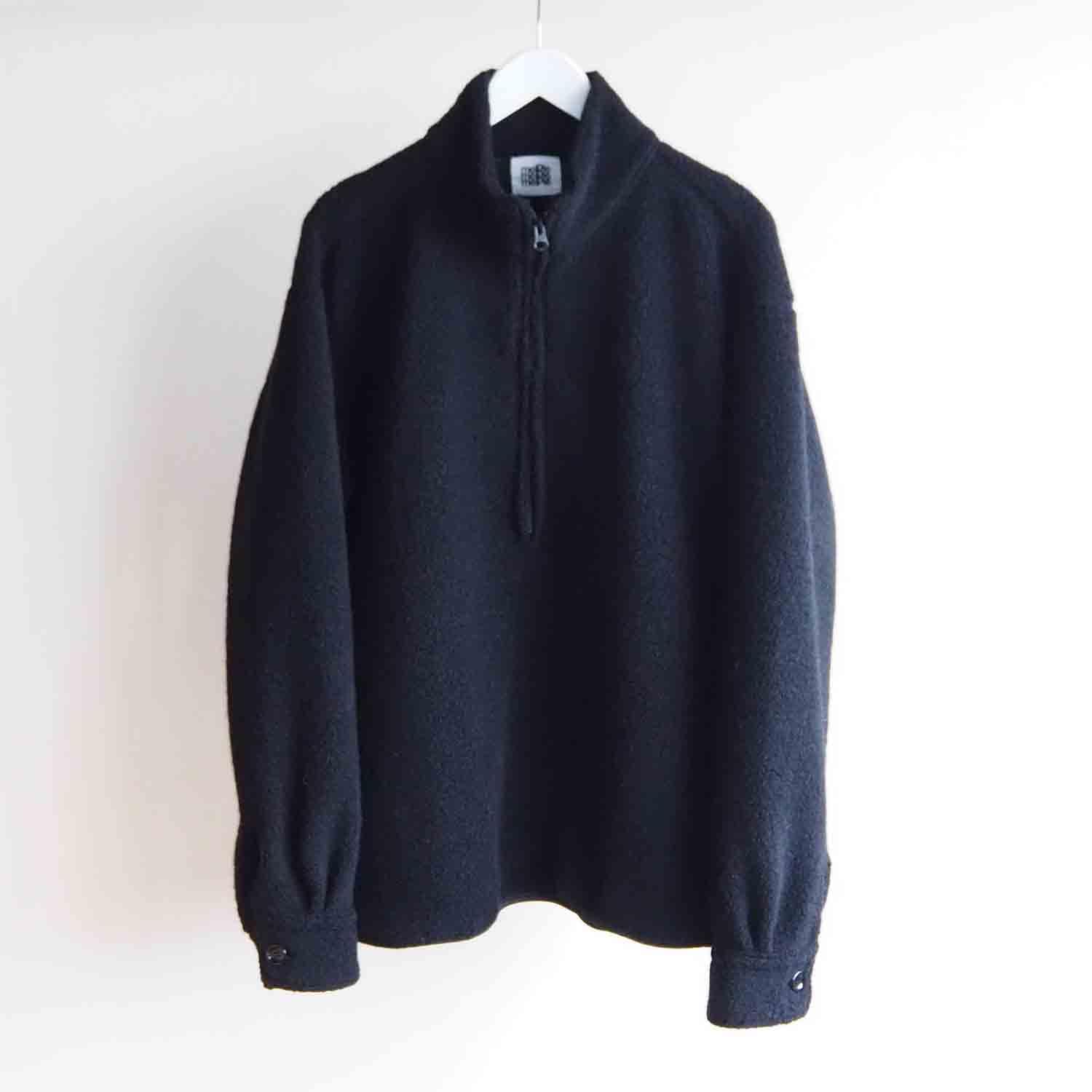 melple メイプル Wool Pile Zip Stand ウールパイルジップスタンド ブラック