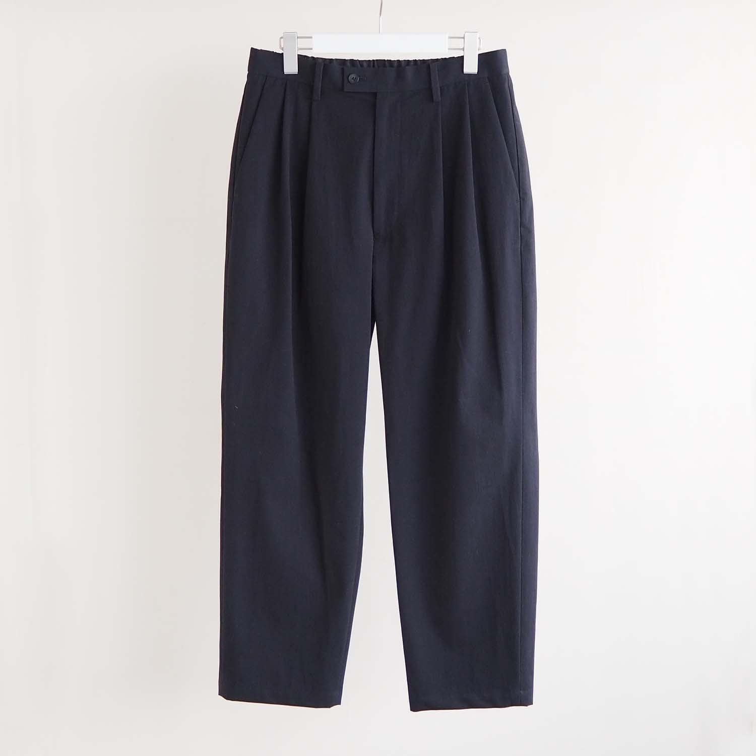 FANTASTICDAYS MENS ファンタスティックデイズ メンズ UNSLACKS 2プリーツスラックス BLACK