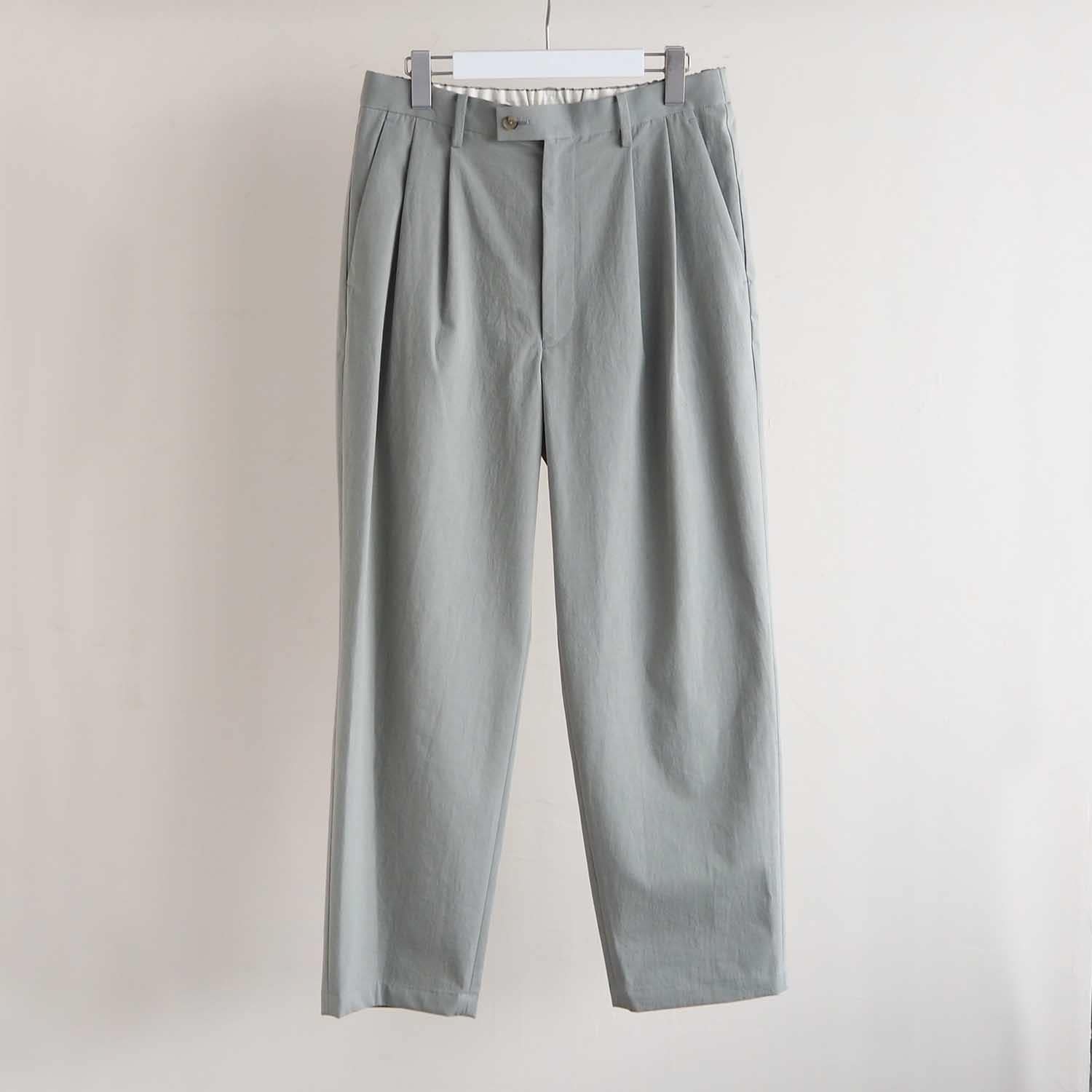 FANTASTICDAYS MENS ファンタスティックデイズ メンズ UNSLACKS 2プリーツスラックス LIGHT KHAKI