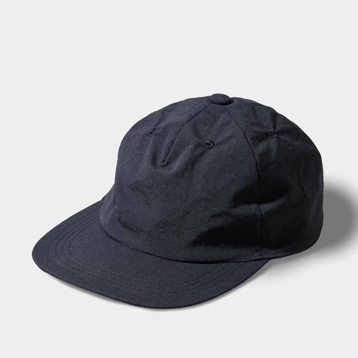 texnh テクネ TREFOIL PANELLED CAP 3パネルキャップ BLACK ブラック