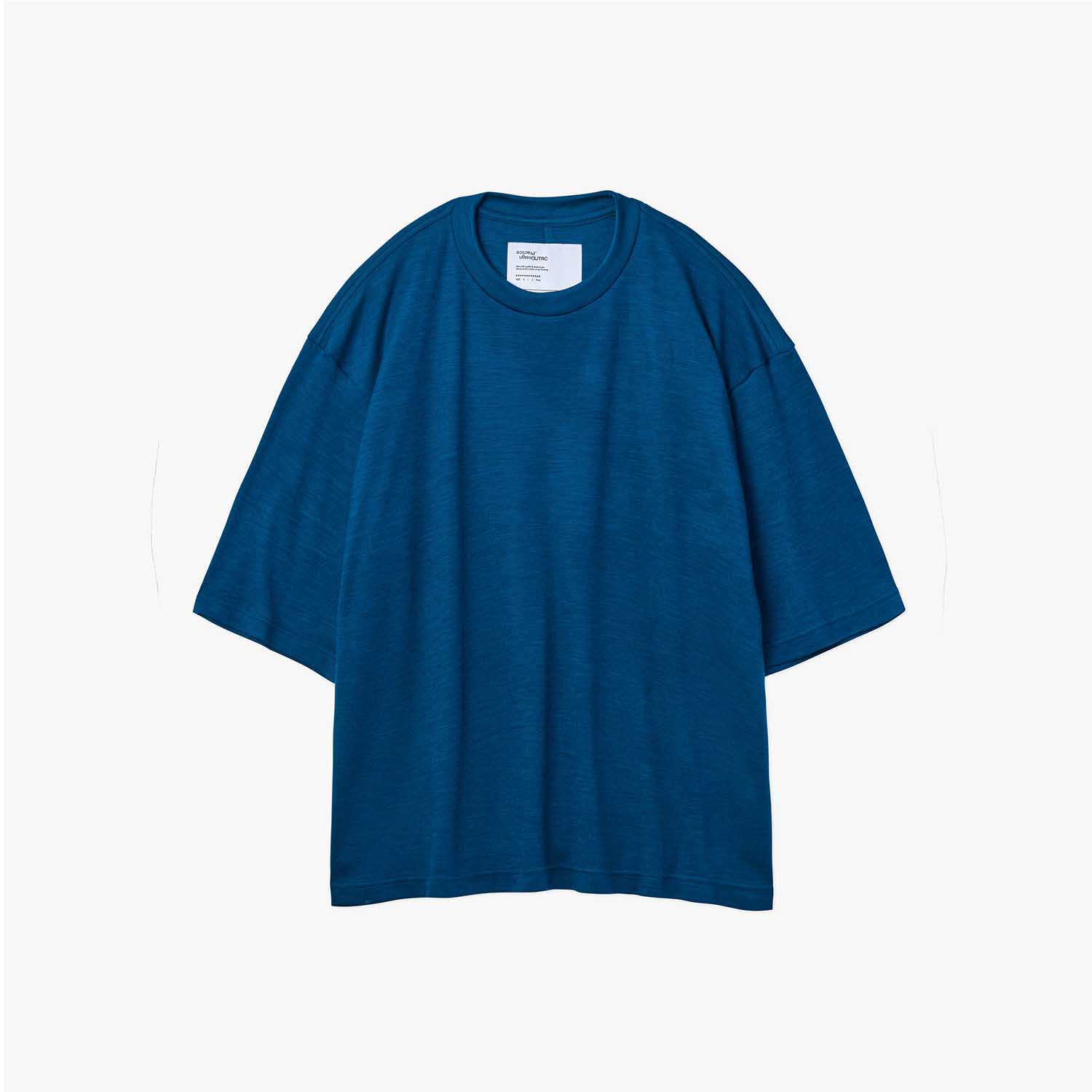 UNTRACE アントレース _260 ボックスシルエットウールTシャツ BLUE GREEN