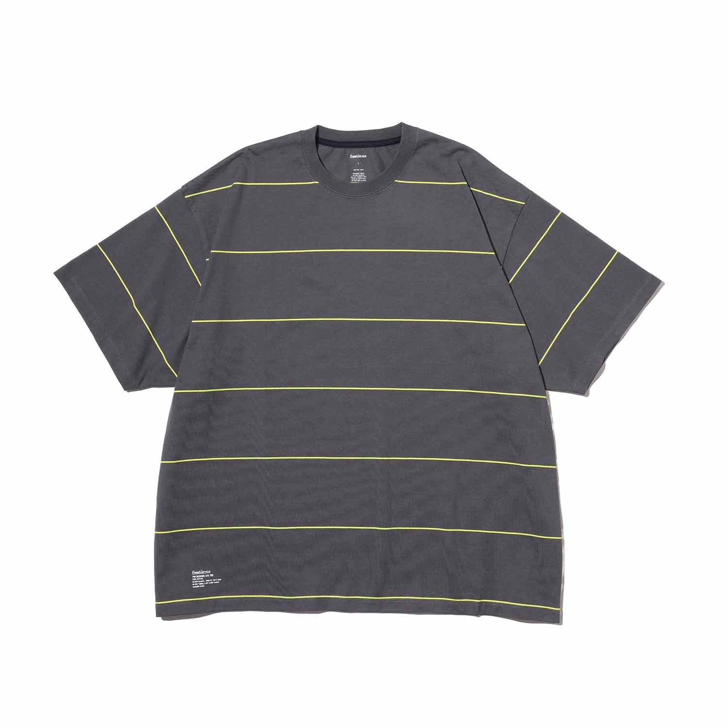 FreshService フレッシュサービス PIN BORDER S/S TEE ボーダーTシャツ GRAY×YELLOW