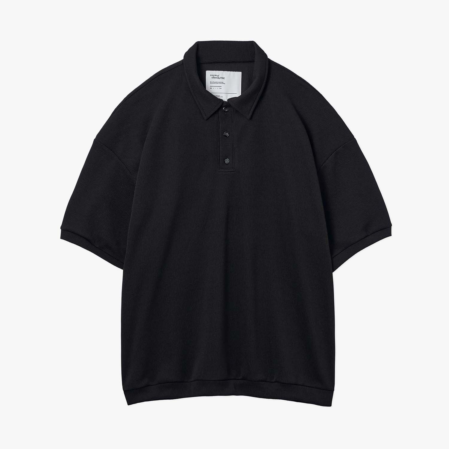 UNTRACE アントレース _268 ボックスシルエットポロシャツ BLACK