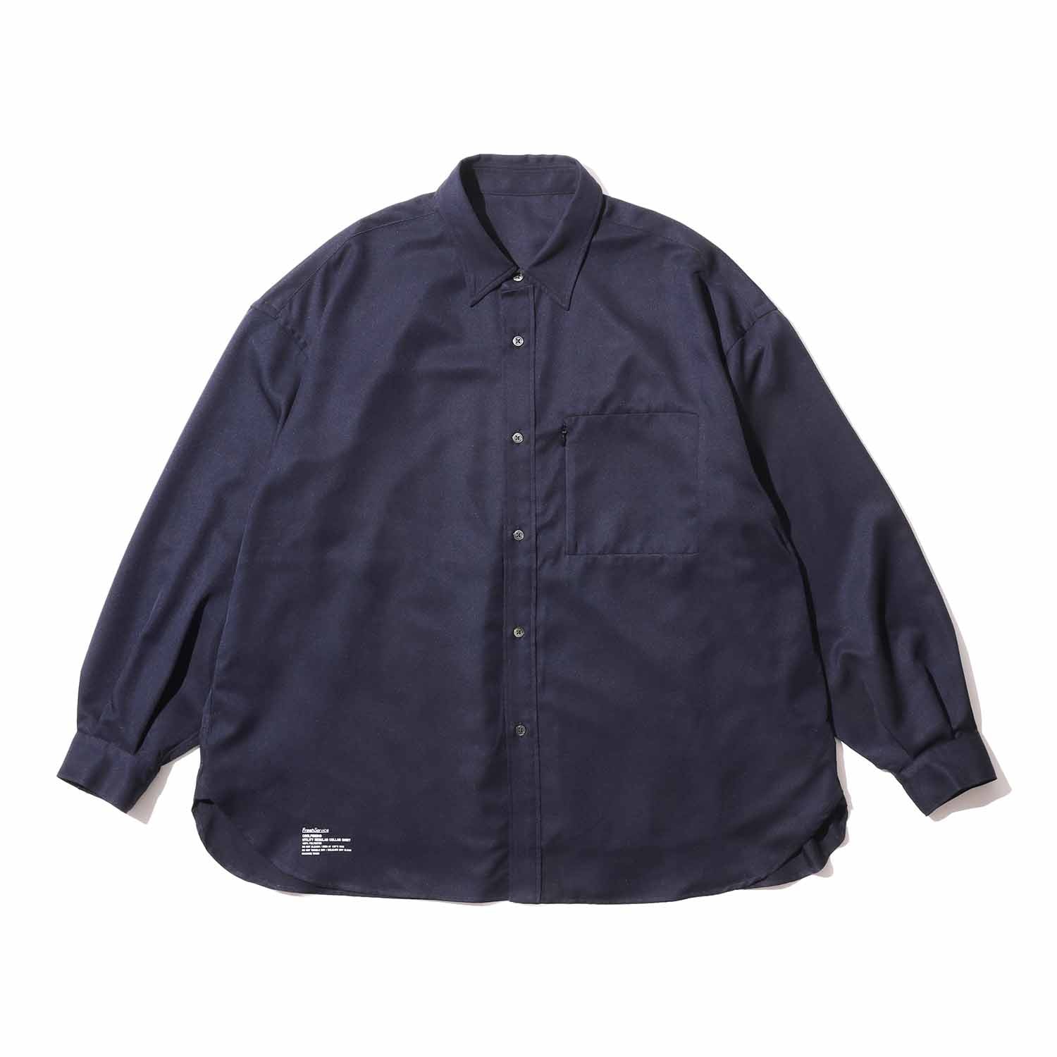 FreshService フレッシュサービス COOLFIBER UTILITY REGULAR COLLAR SHIRT クールファイバーユーティリティーレギュラーカラーシャツ ネイビー