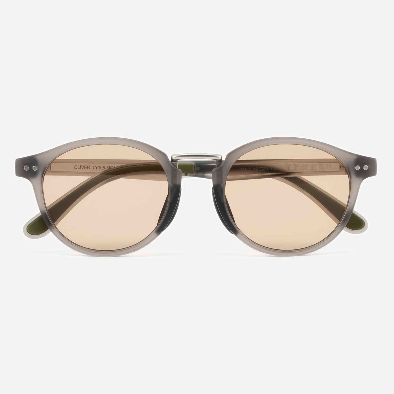TYMER タイマー サングラス OLIVER オリバー Matt Clear Grey2 / Light Brown スタンダードレンズ