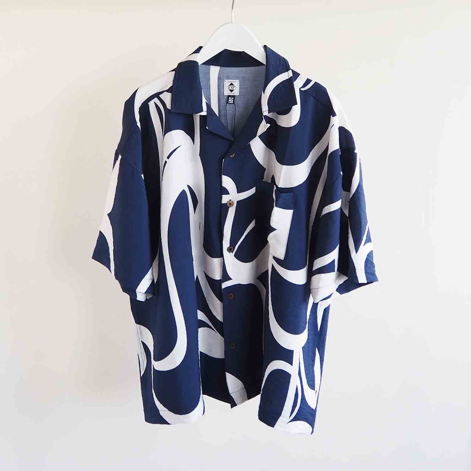 EXPANSION NY エクスパンション ニューヨーク MANHATTAN LUXOR SHIRTS オープンカラーシャツ Abstract