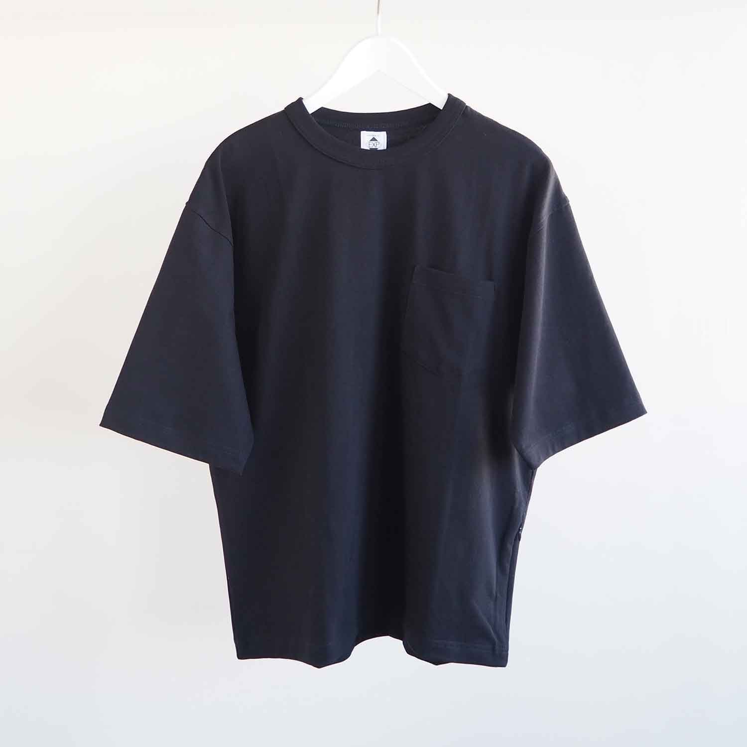 EXPANSION NY エクスパンション ニューヨーク  Dual Stash Pocket Tee ポケット付きＴシャツ BLACK ブラック 