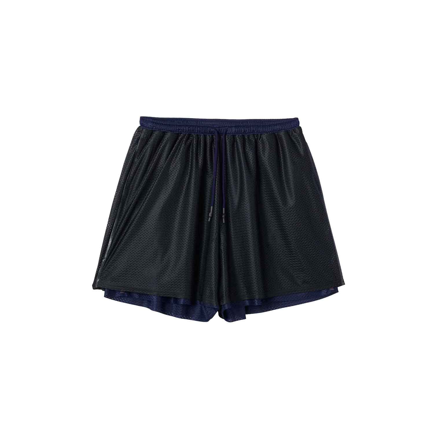 UNTRACE アントレース _230 リバーシブルメッシュショーツ BLACK × DARK NAVY 